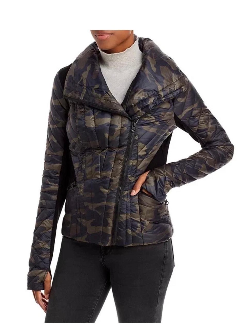 Blanc Noir Motion Panel Puffer - Olive Camo